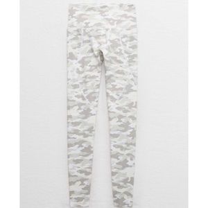 aerie white & gray camo leggings